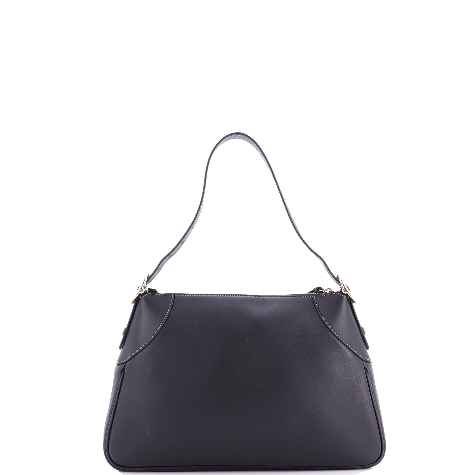 Emblem Shoulder Bag Leather Medium