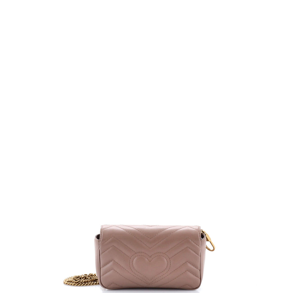 GG Marmont Flap Bag Matelasse Leather Super Mini