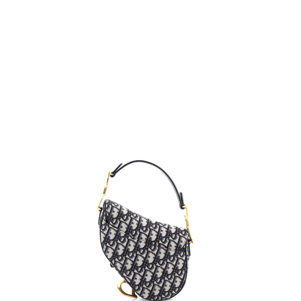 Saddle Handbag Oblique Canvas Mini