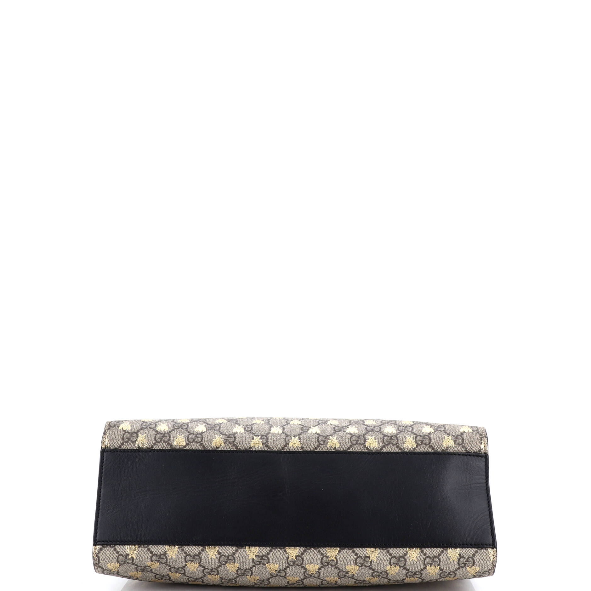 Padlock Chain Tote Printed GG Coated Canvas with Leather Medium