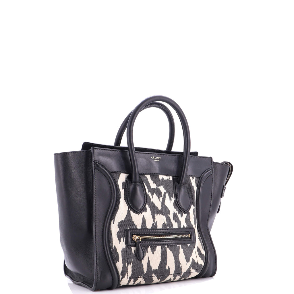 Luggage Bag Printed Canvas and Leather Mini
