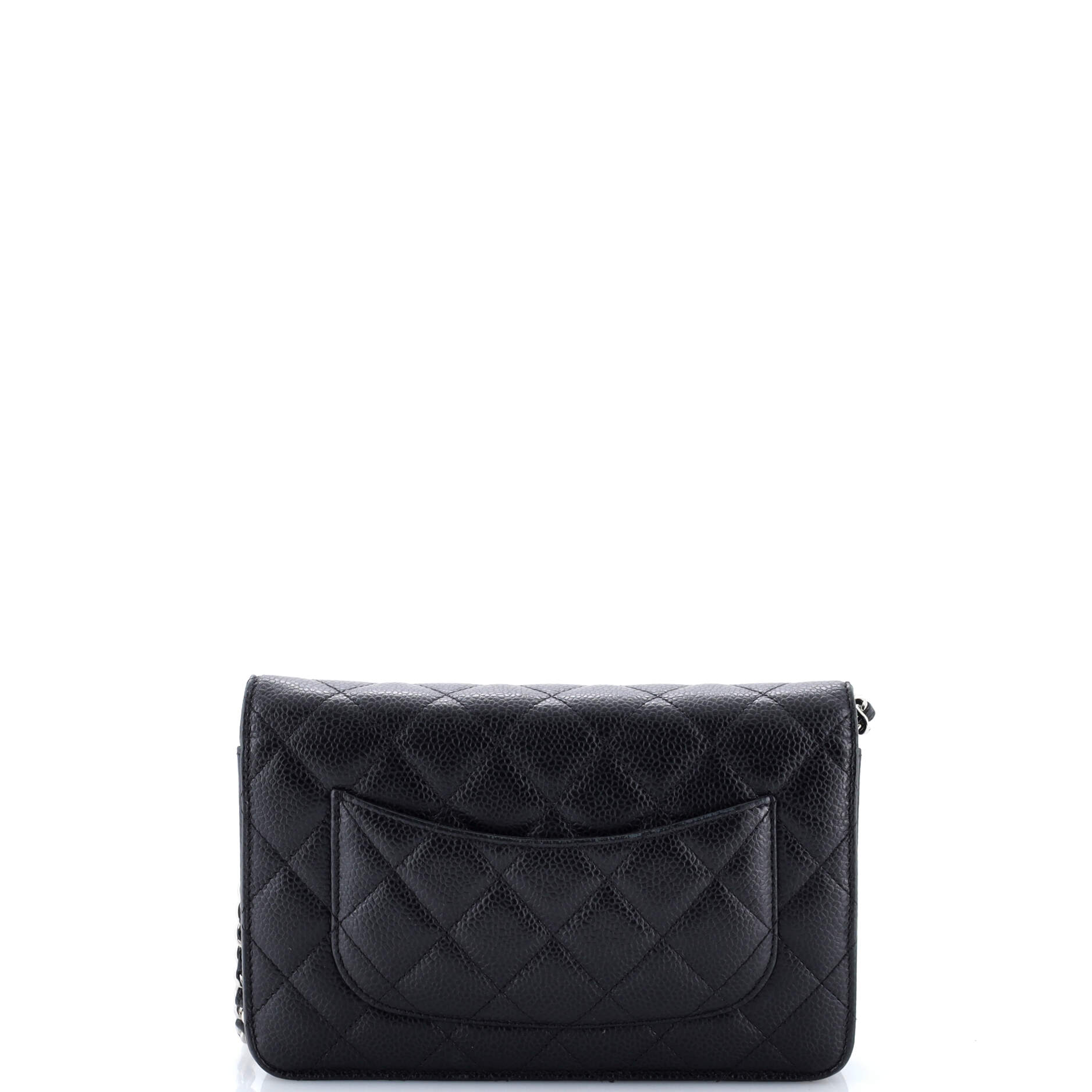 Wallet on Chain Quilted Caviar