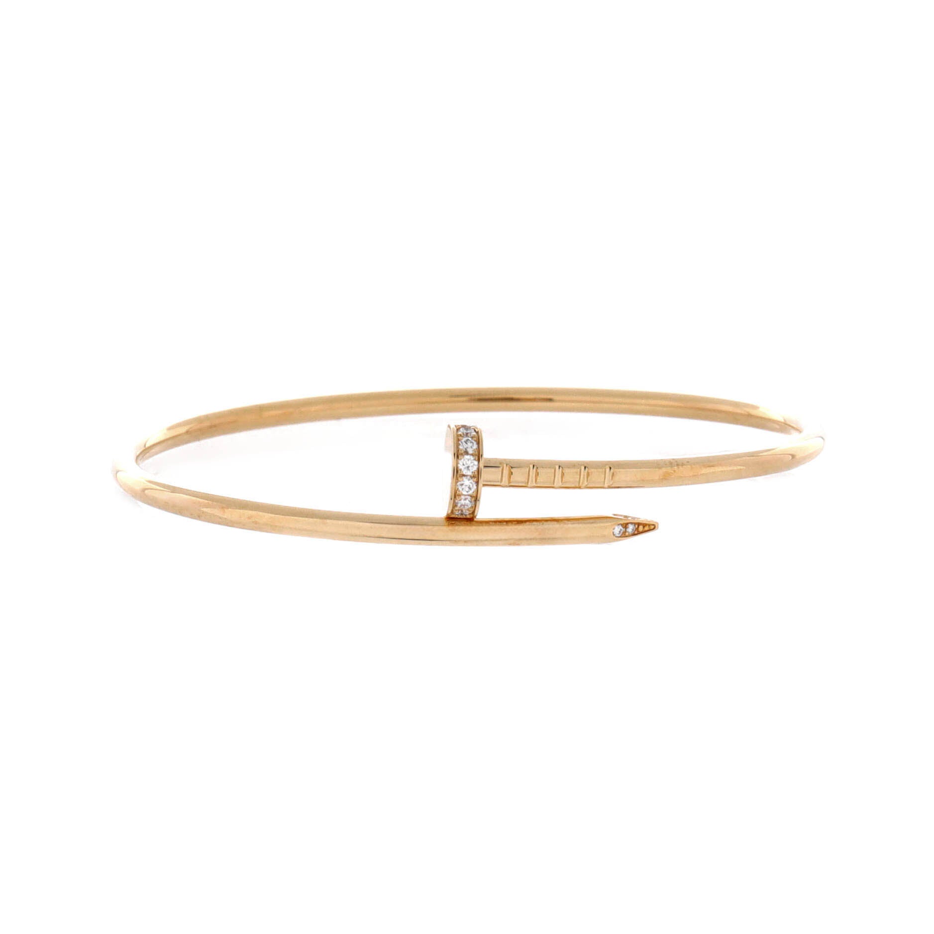 Juste un Clou Bracelet 18K Yellow Gold with Diamonds Small