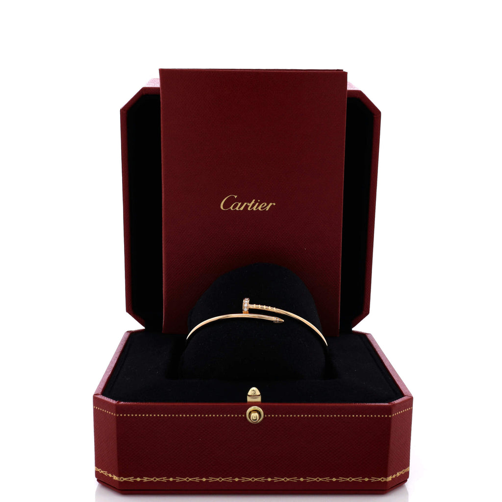 Juste un Clou Bracelet 18K Yellow Gold with Diamonds Small