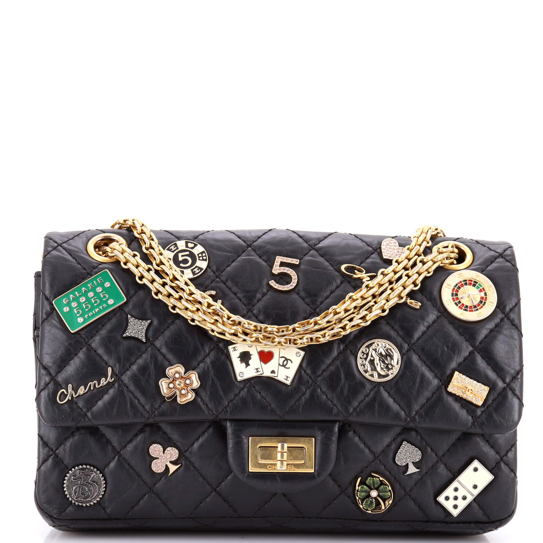 Lucky Charms Reissue 2.55 Flap Bag Quilted Aged Calfskin 225