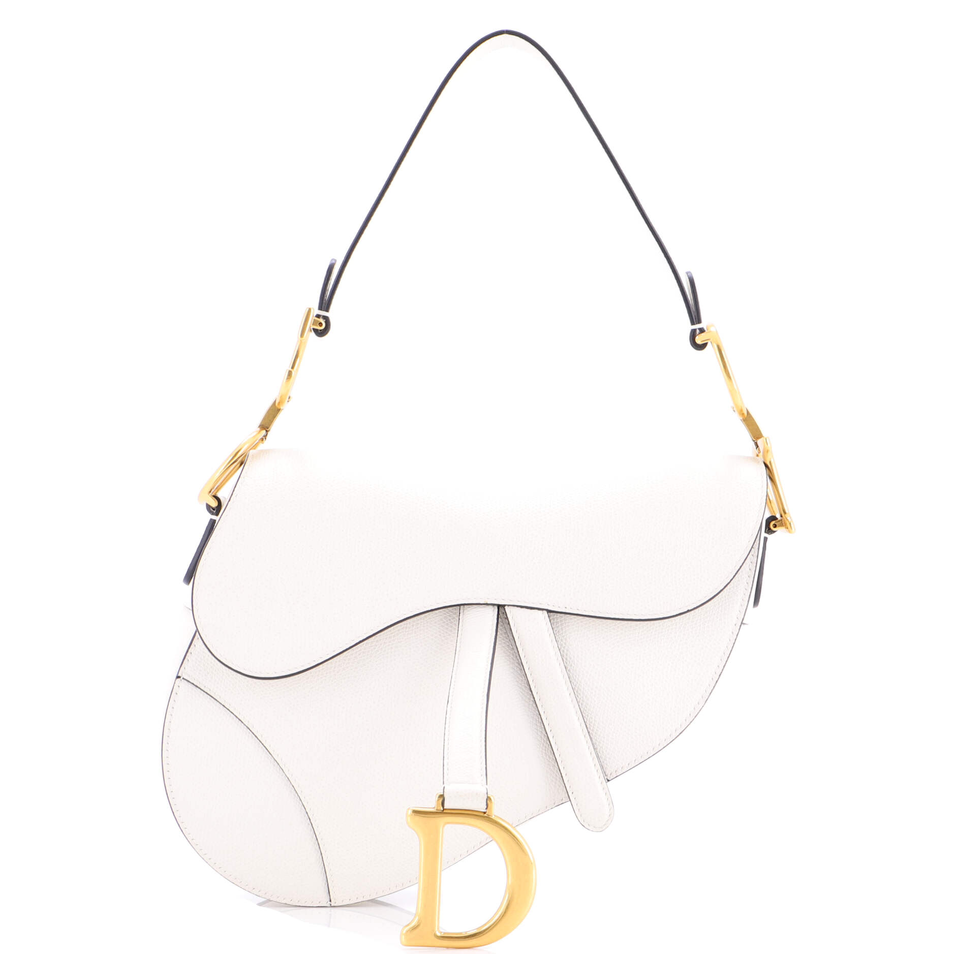 Saddle Handbag Leather Medium