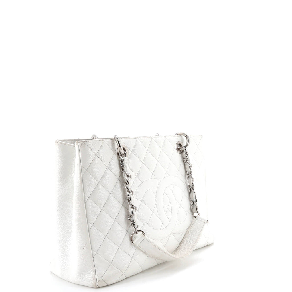 Grand Shopping Tote Quilted Caviar