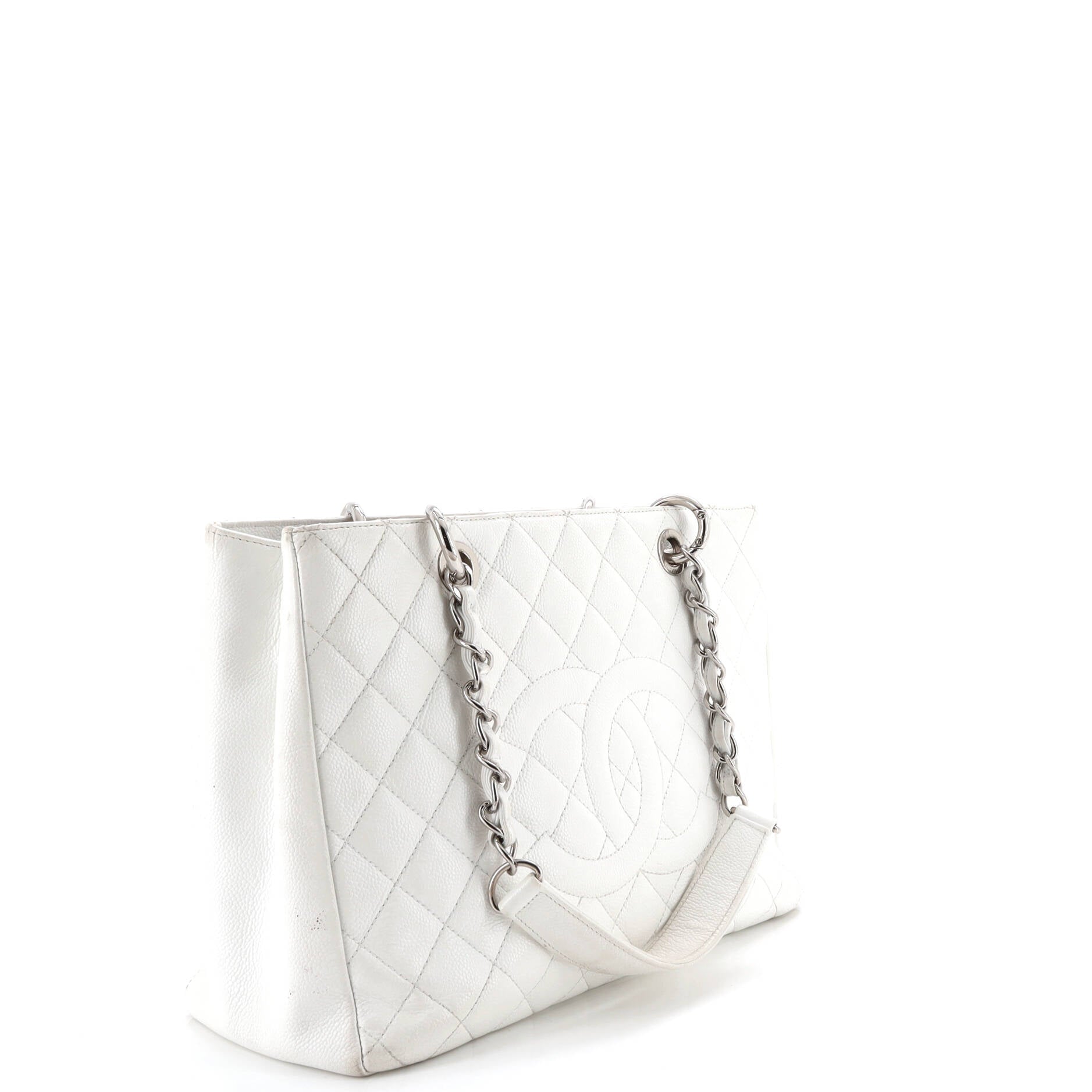 Grand Shopping Tote Quilted Caviar