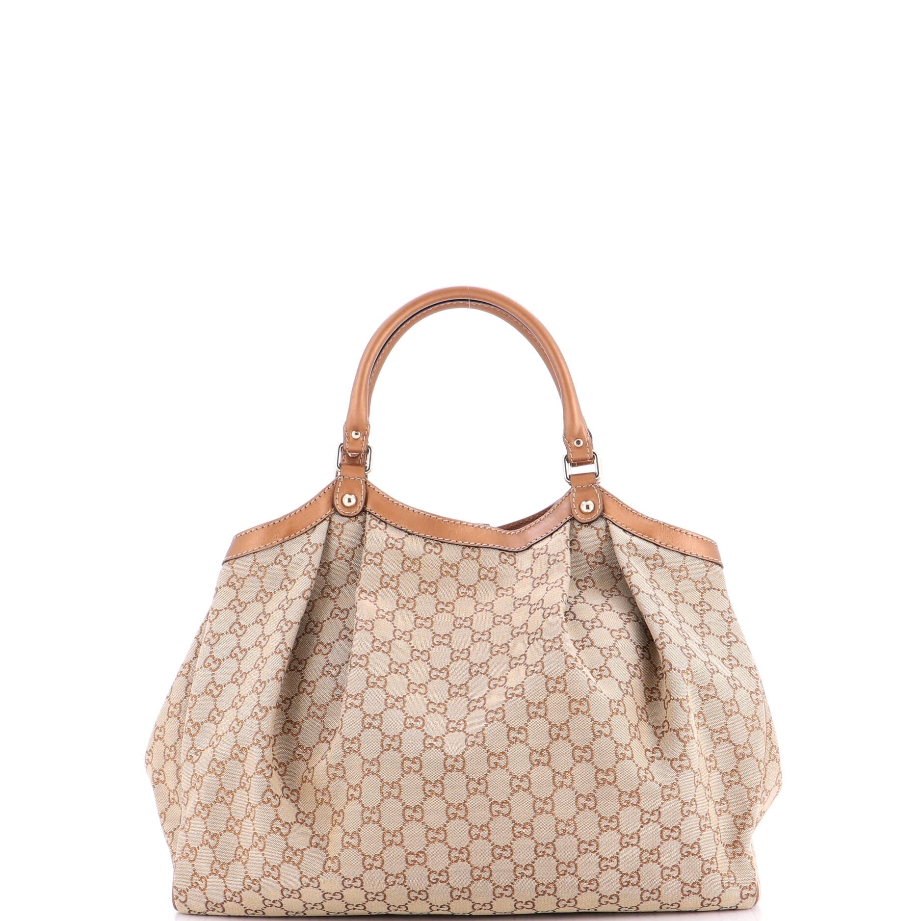 Sukey Tote GG Canvas with Leather Large