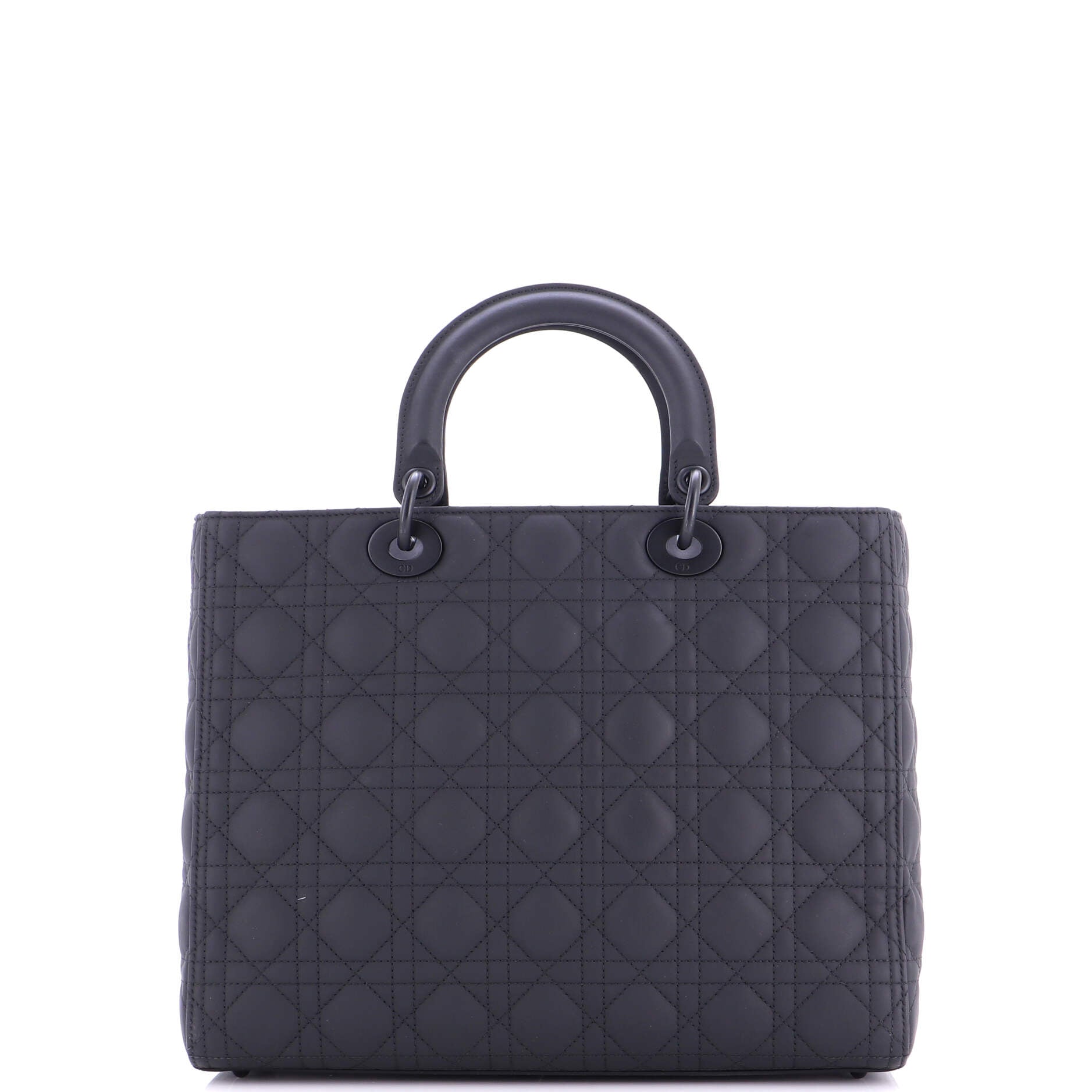 Ultra Matte Lady Dior Bag Cannage Quilt Calfskin Large