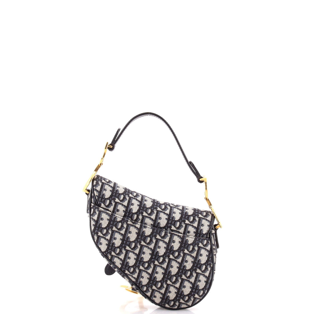 Saddle Handbag Oblique Canvas Mini