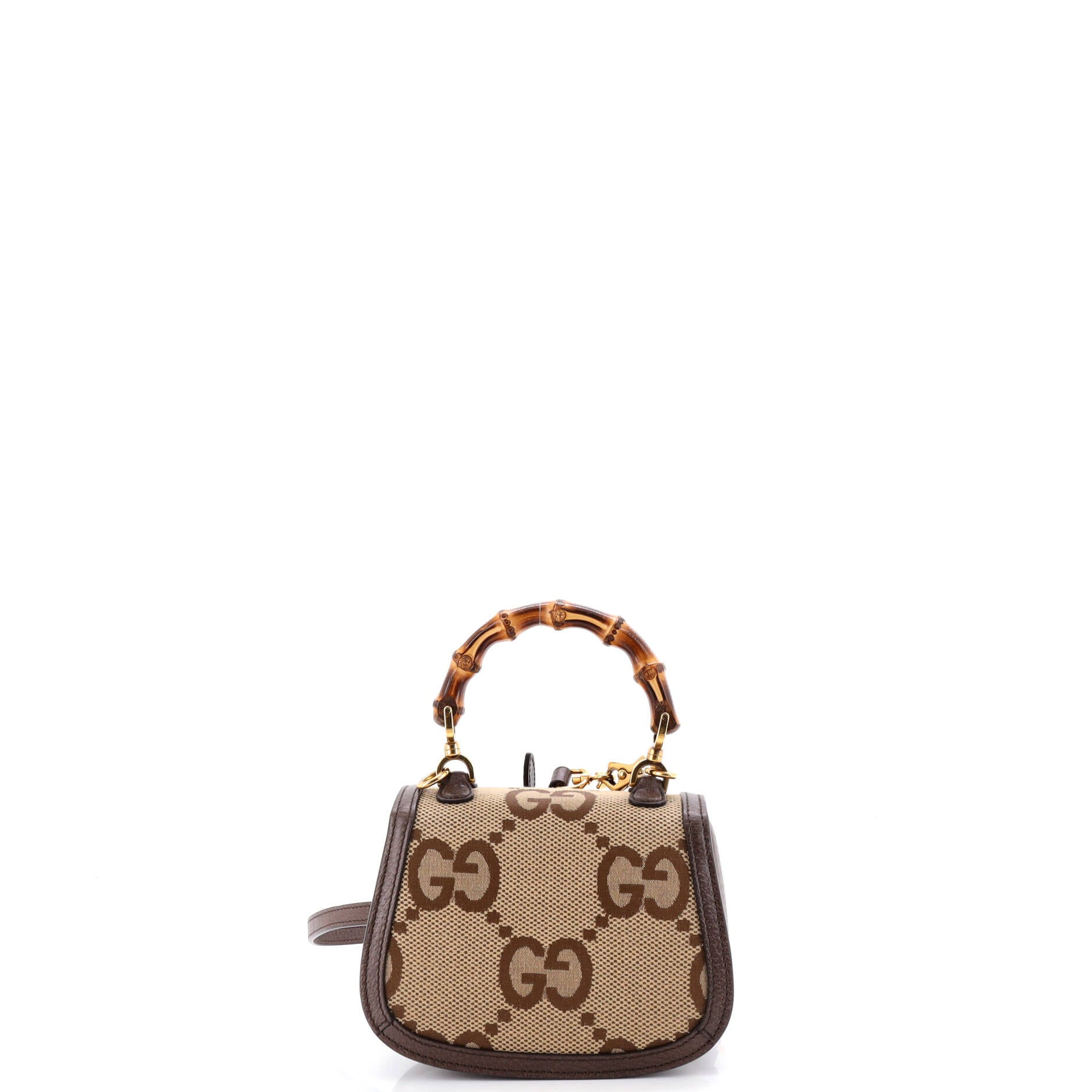 Bamboo 1947 Top Handle Bag Jumbo GG Canvas Mini