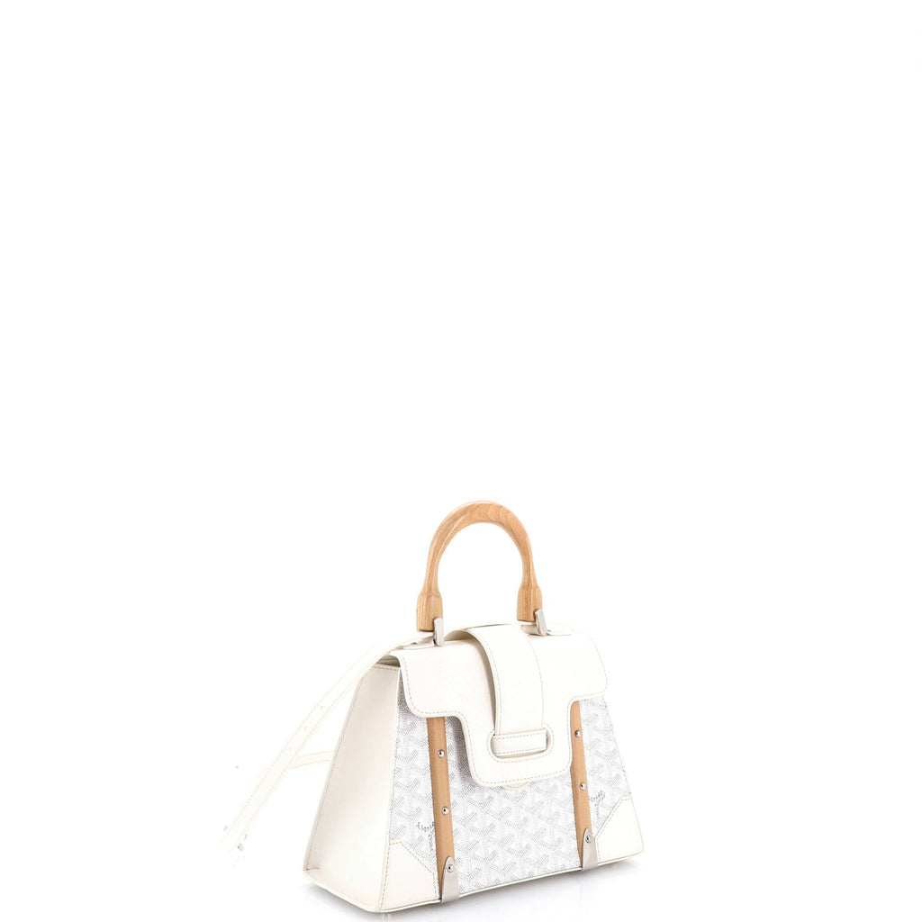 Saigon Top Handle Bag Coated Canvas with Leather PM
