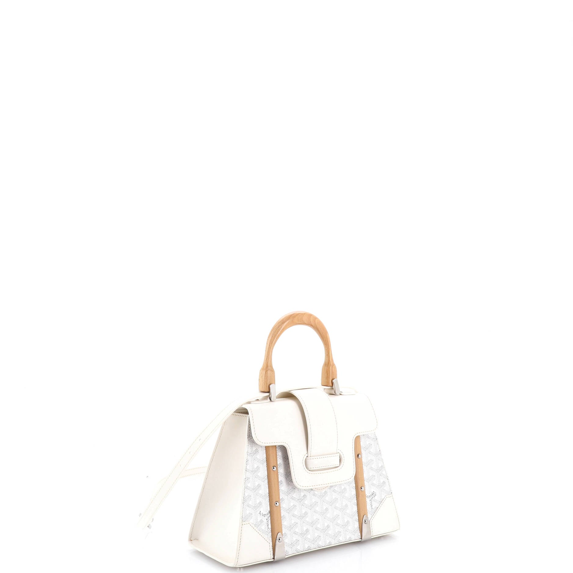 Saigon Top Handle Bag Coated Canvas with Leather PM