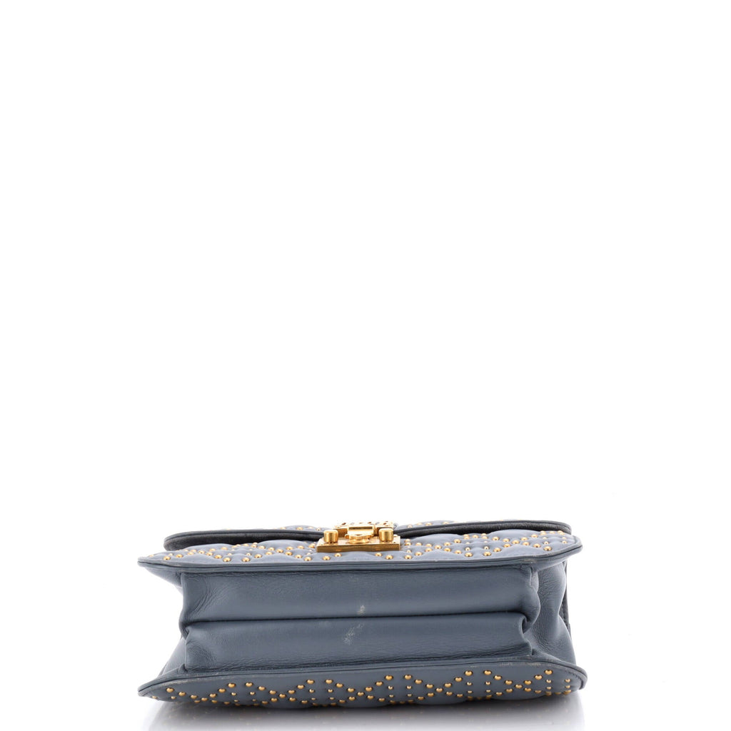 Dioraddict Flap Bag Cannage Studded Lambskin Medium