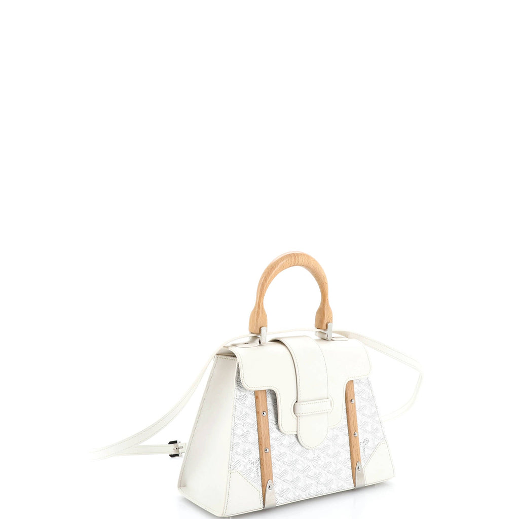 Saigon Top Handle Bag Coated Canvas with Leather PM