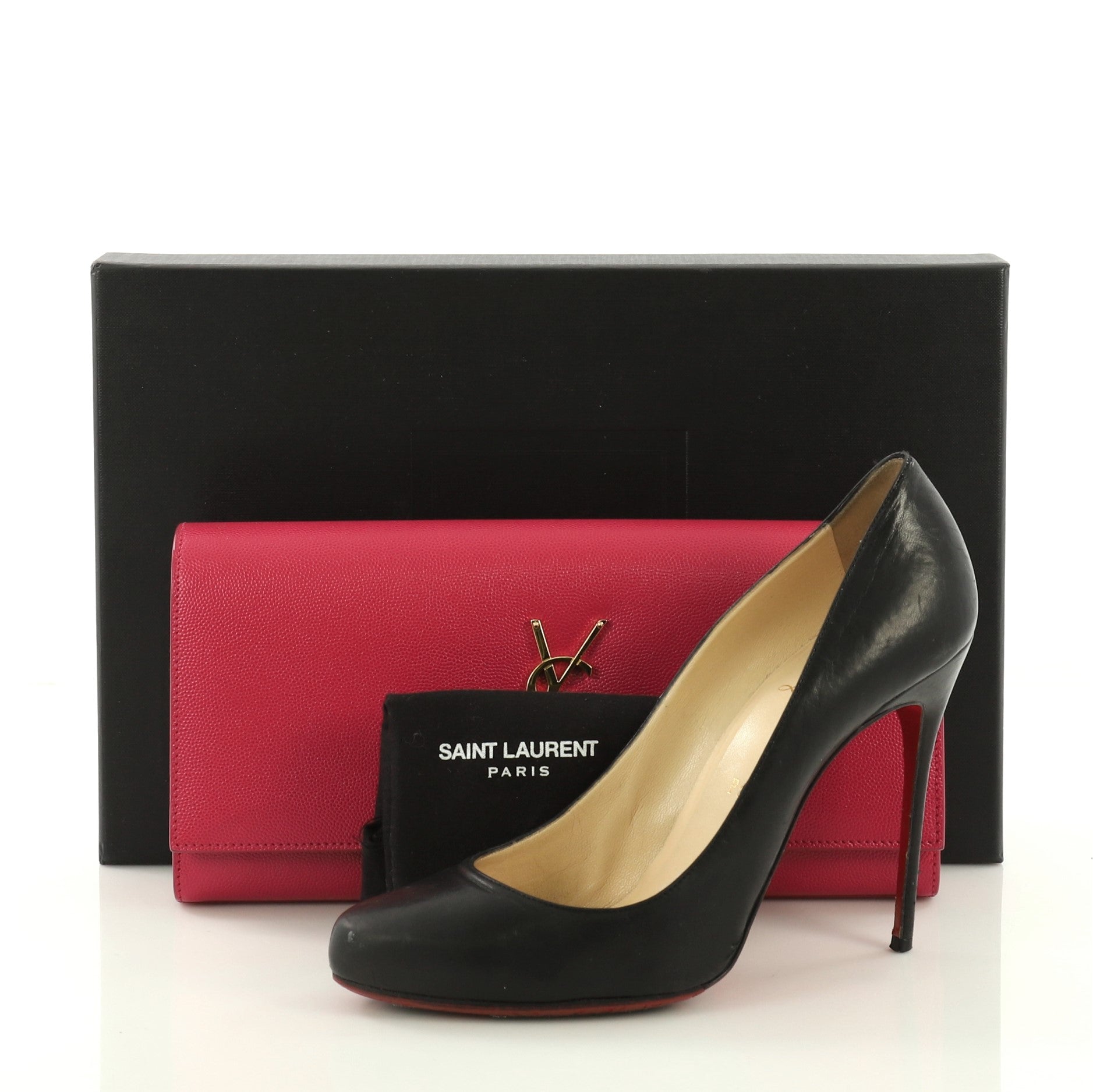 Classic Monogram Clutch Leather