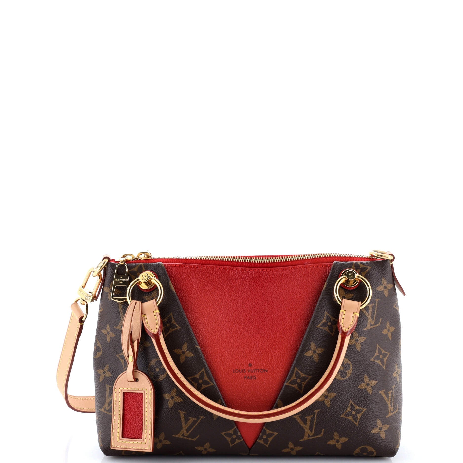 V Tote Monogram Canvas and Leather BB