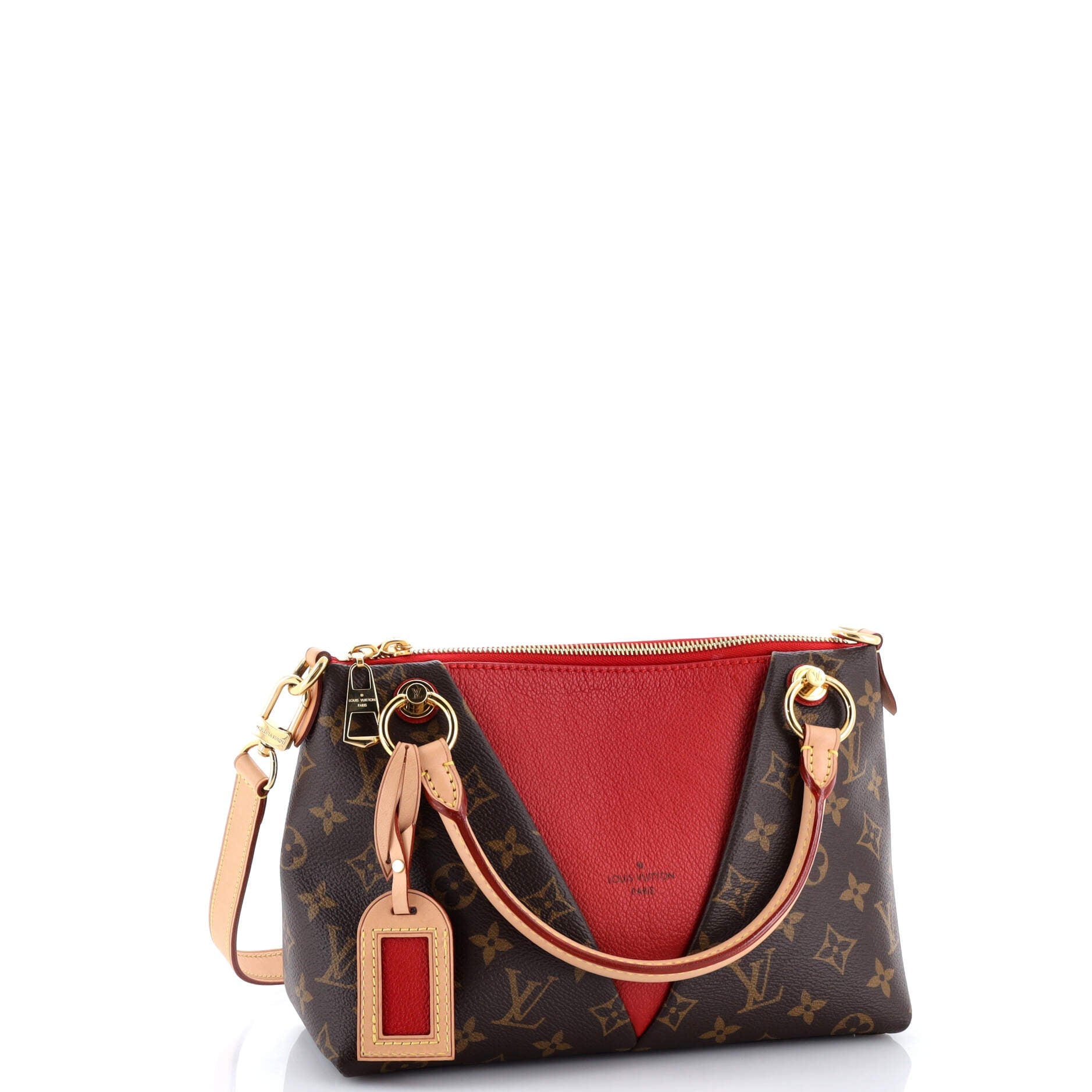 V Tote Monogram Canvas and Leather BB