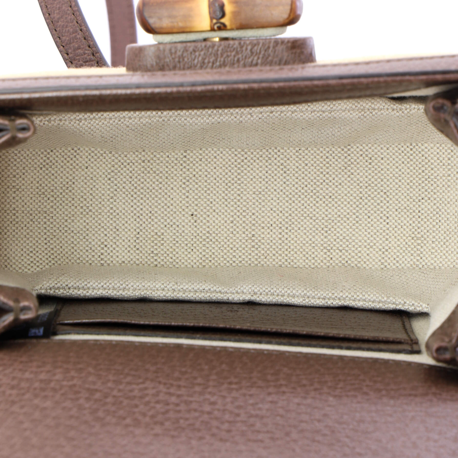 Bamboo 1947 Top Handle Bag Jumbo GG Canvas Mini
