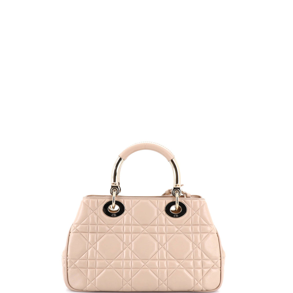 Lady 95.22 Bag Cannage Embossed Leather Medium