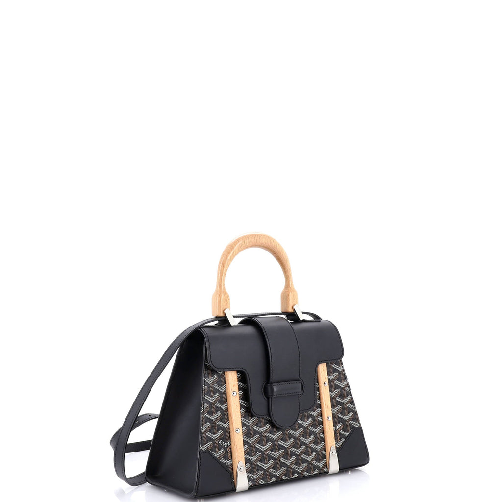 Saigon Top Handle Bag Coated Canvas with Leather PM