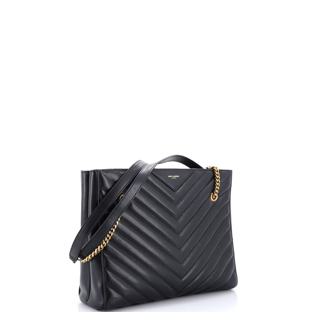 Tribeca Shopping Tote Matelasse Chevron Leather Medium