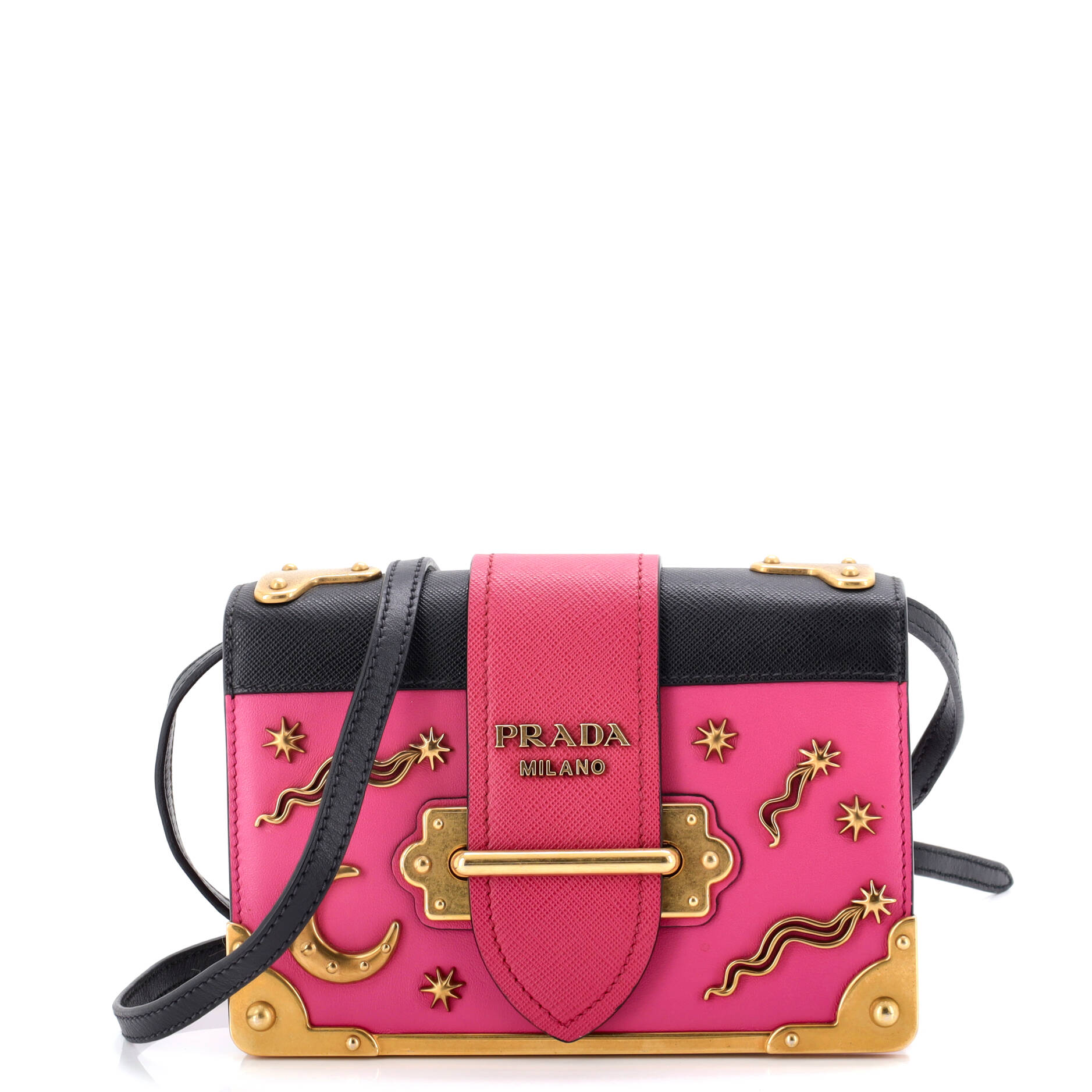 Cahier Crossbody Bag Embellished Leather Small