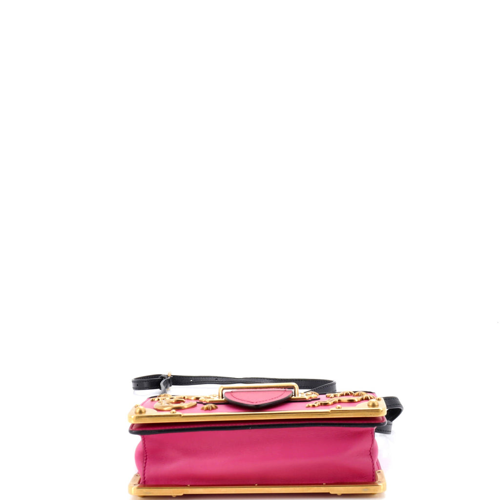 Cahier Crossbody Bag Embellished Leather Small