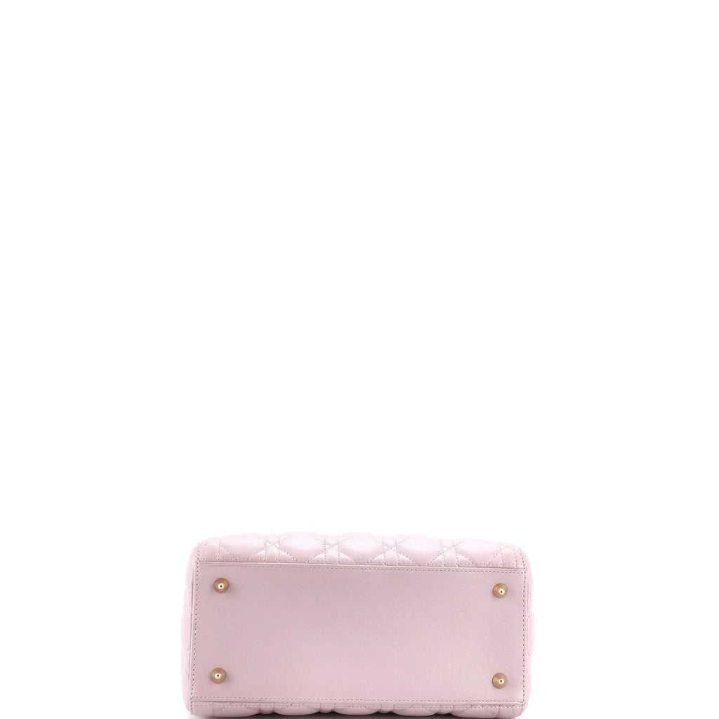 Lady Dior Bag Cannage Quilt Metallic Leather Medium