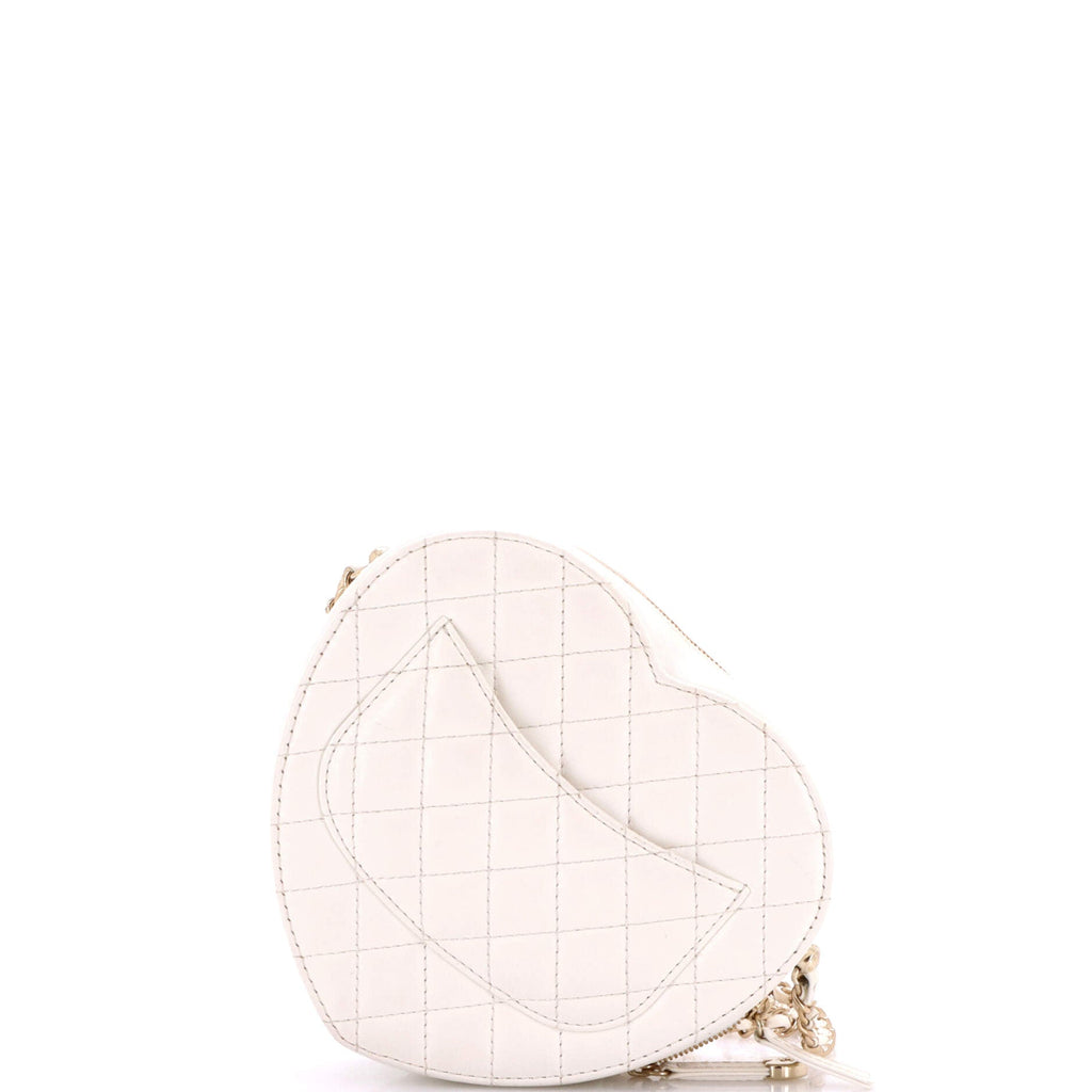 CC in Love Heart Bag Quilted Lambskin