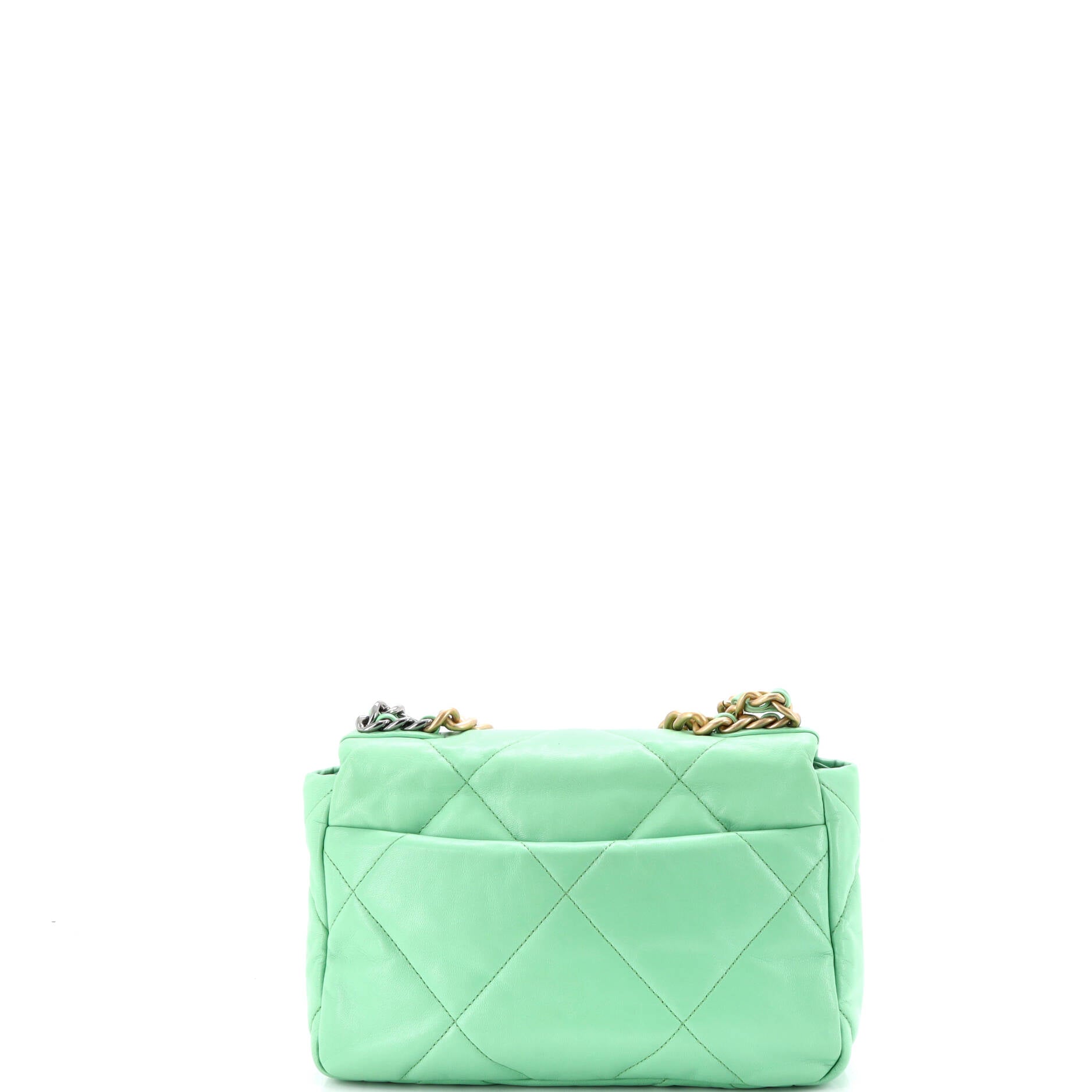 19 Flap Bag Quilted Leather Medium