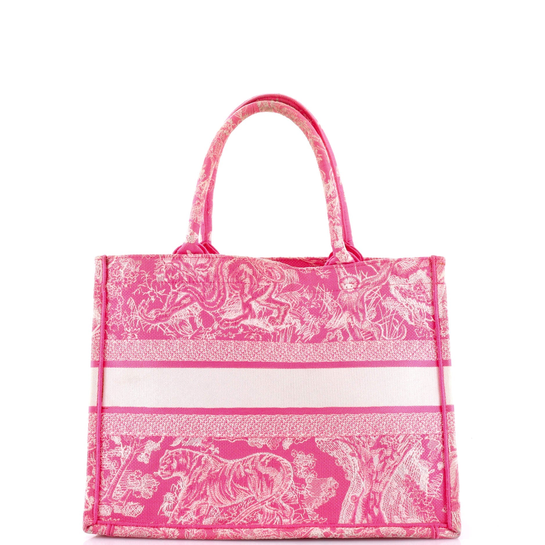 Book Tote Embroidered Canvas Medium