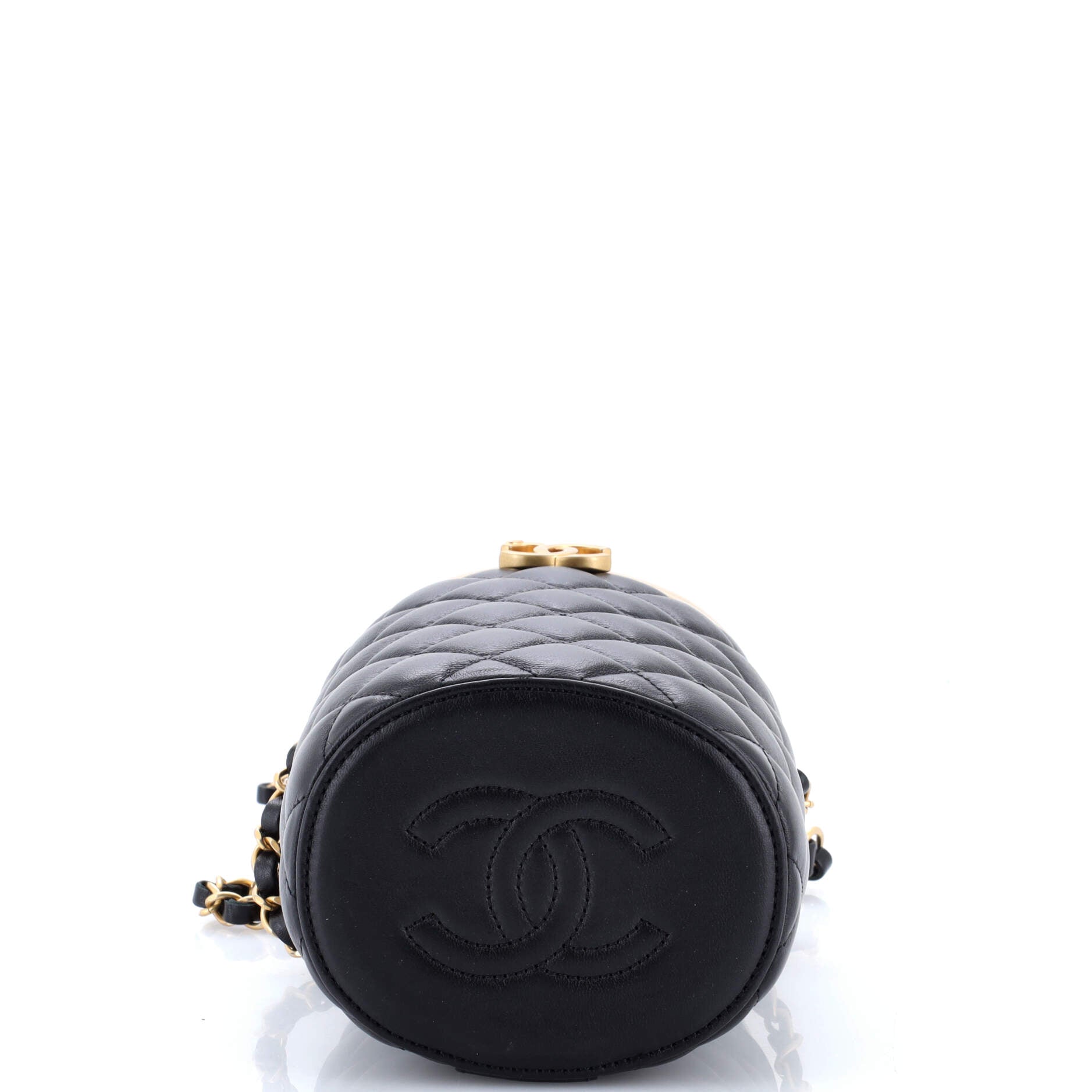 Crown Box Vanity Bag Quilted Lambskin Small