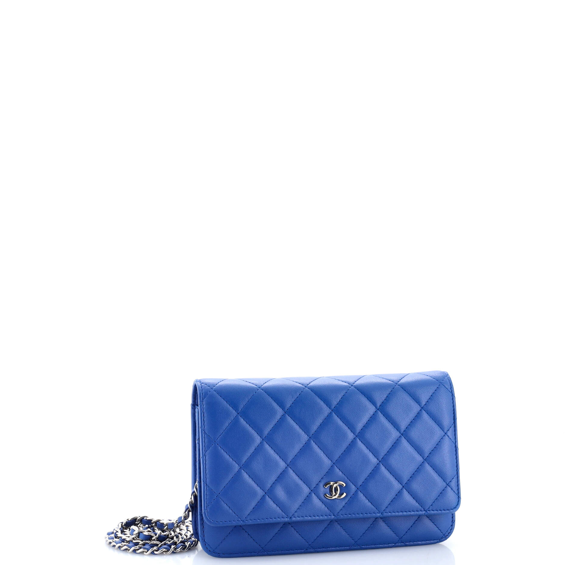 Wallet on Chain Quilted Lambskin