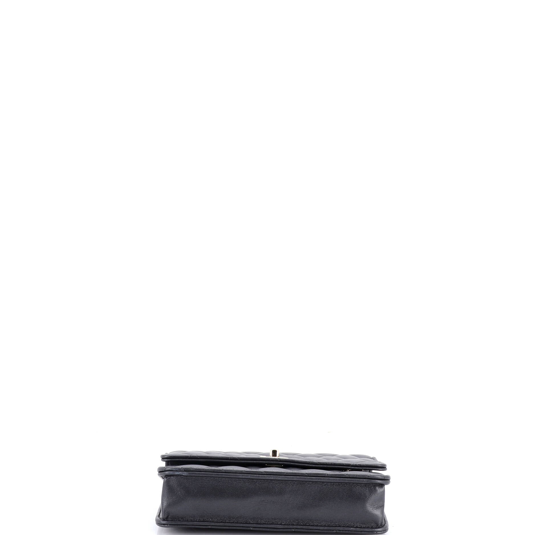 Flap Bag Charms Strap Wallet on Chain Quilted Lambskin