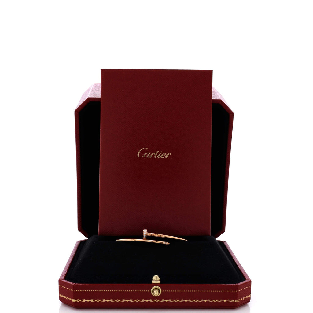 Juste un Clou Bracelet 18K Rose Gold with Diamonds Small