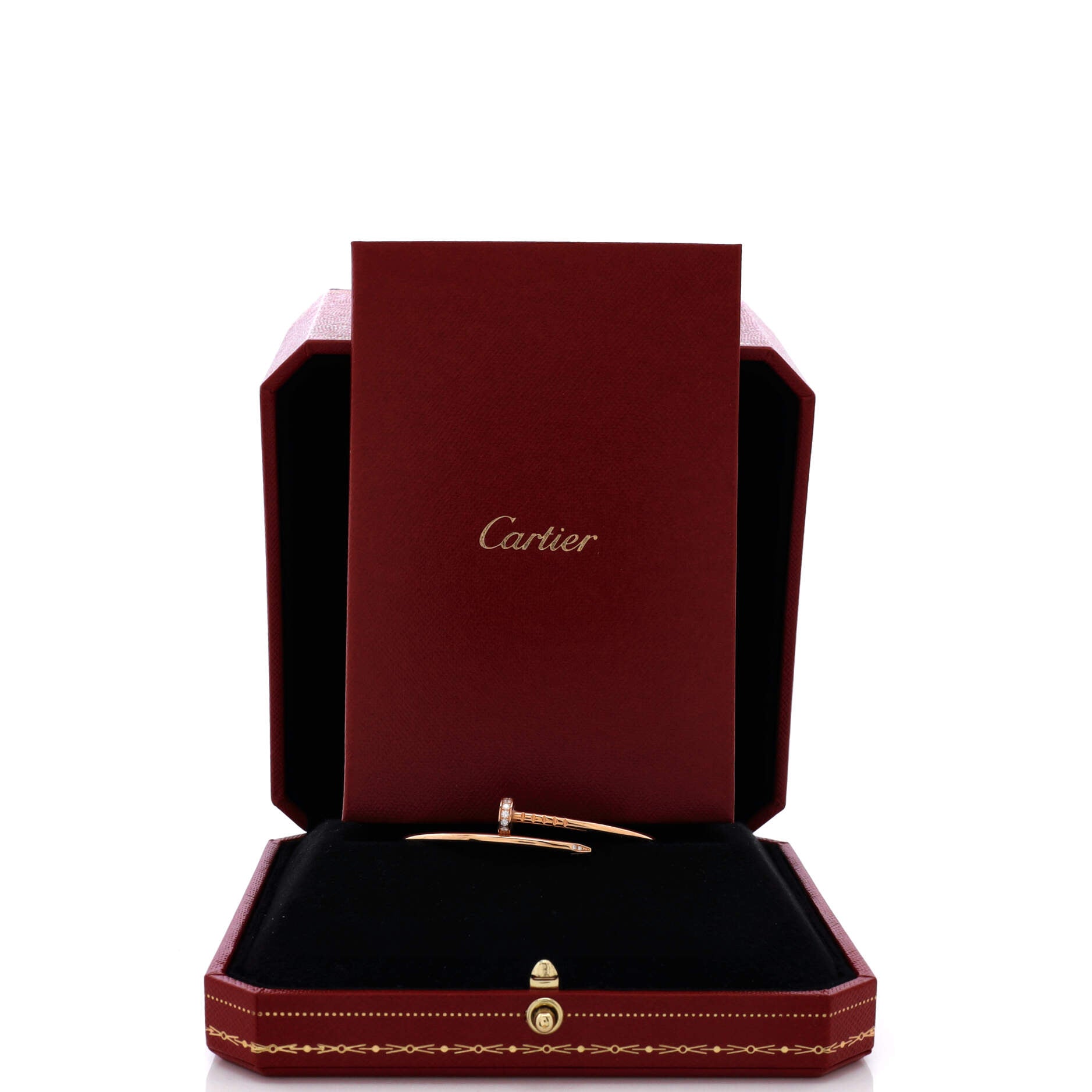 Juste un Clou Bracelet 18K Rose Gold with Diamonds Small