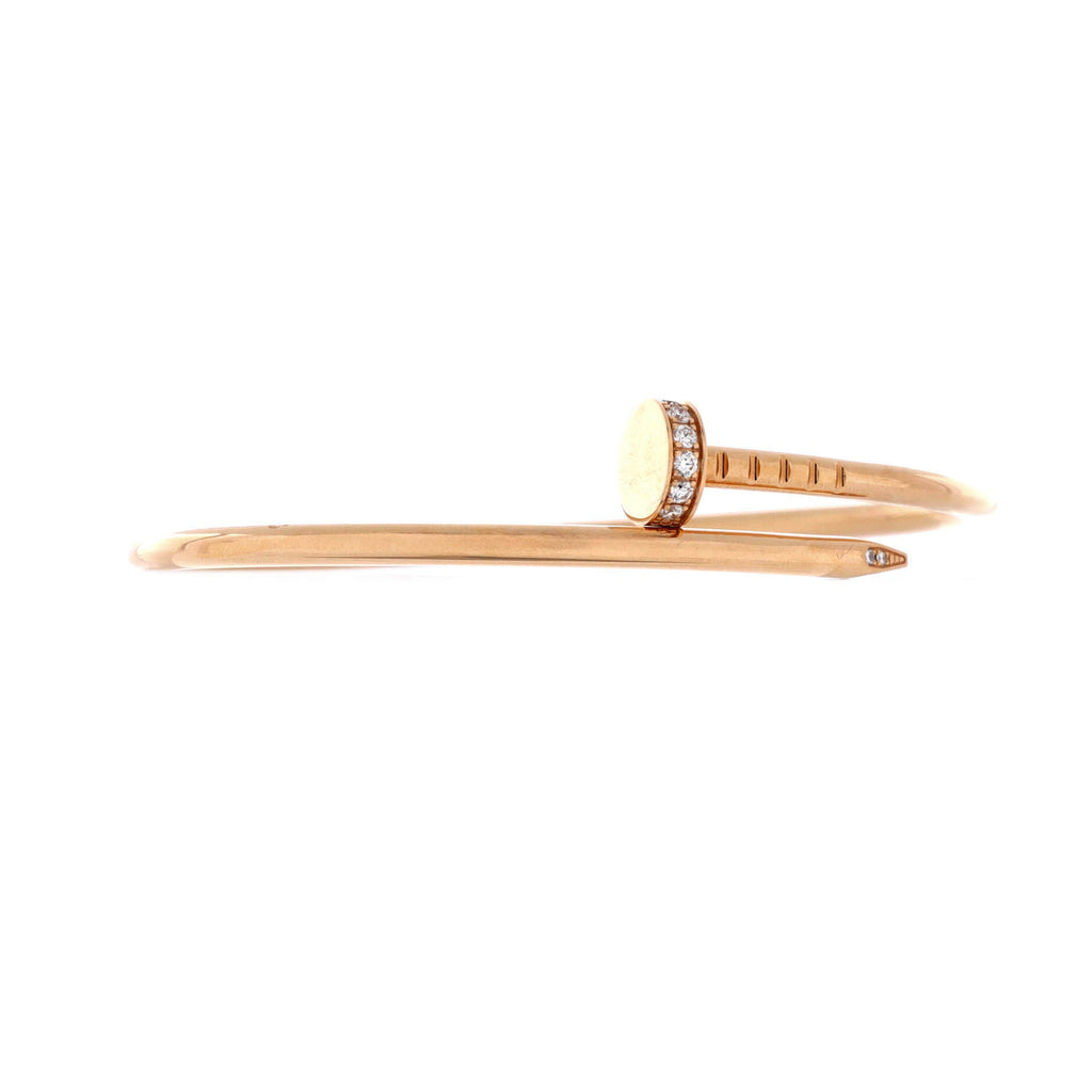 Juste un Clou Bracelet 18K Rose Gold with Diamonds Small