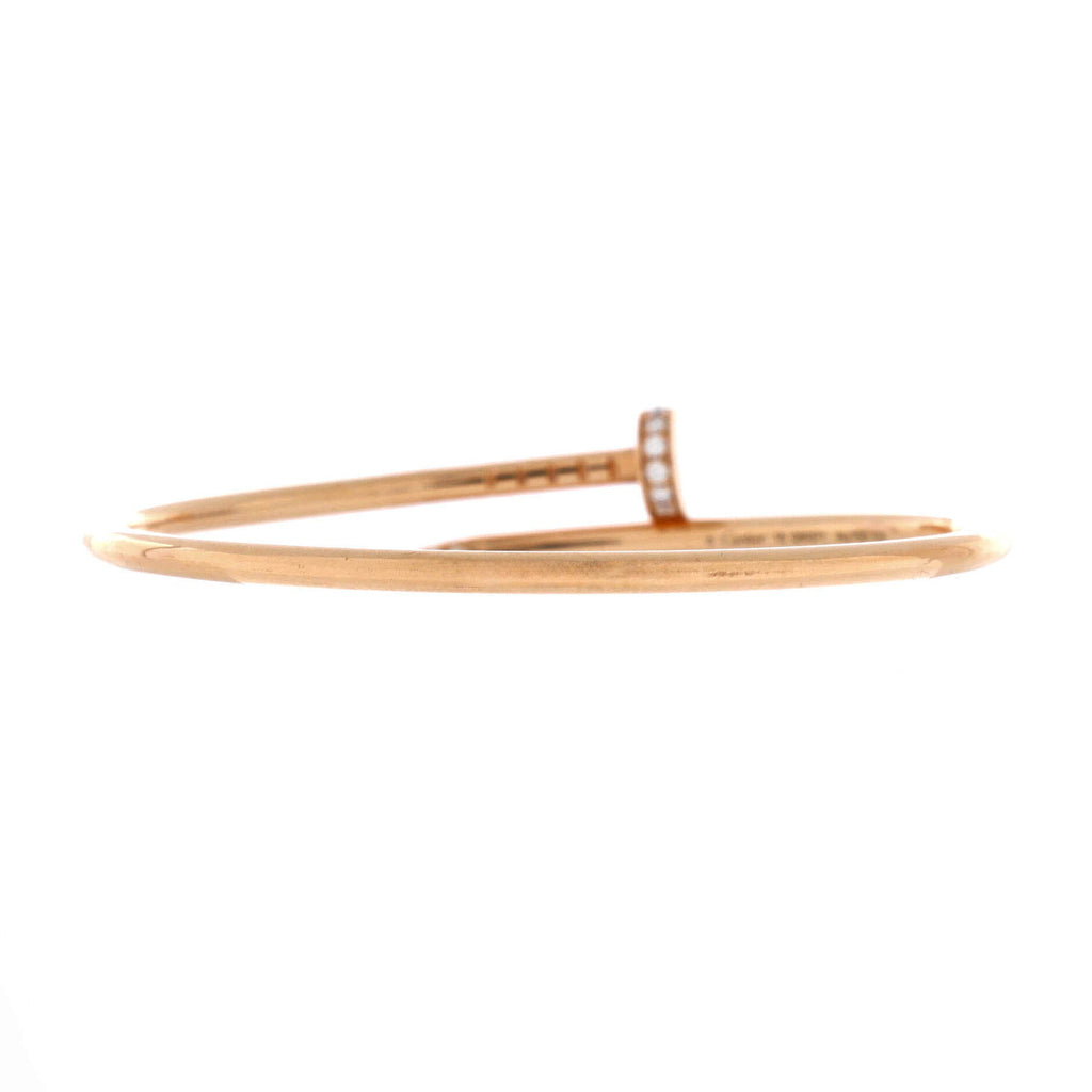 Juste un Clou Bracelet 18K Rose Gold with Diamonds Small