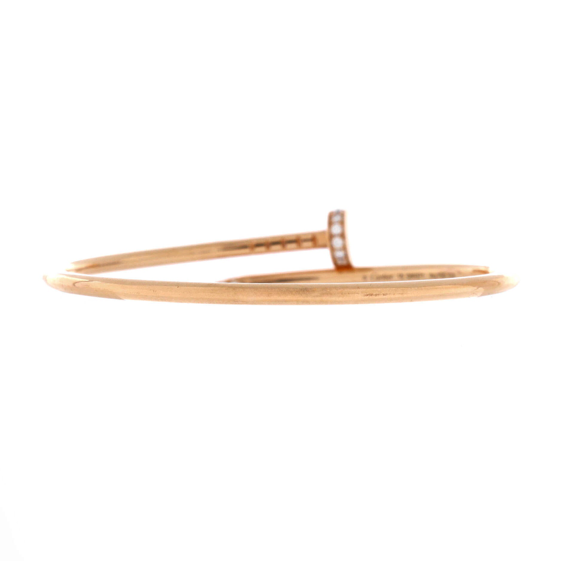 Juste un Clou Bracelet 18K Rose Gold with Diamonds Small
