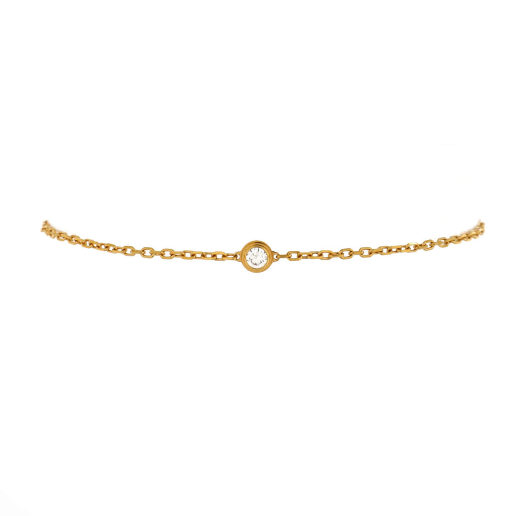 D'Amour Bracelet 18K Yellow Gold and Diamond Small