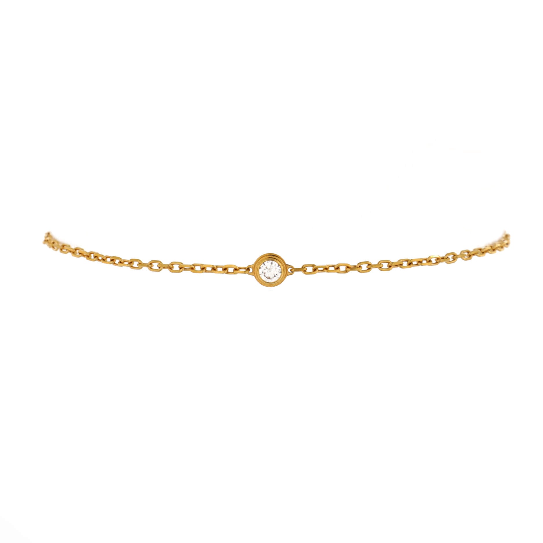 D'Amour Bracelet 18K Yellow Gold and Diamond Small