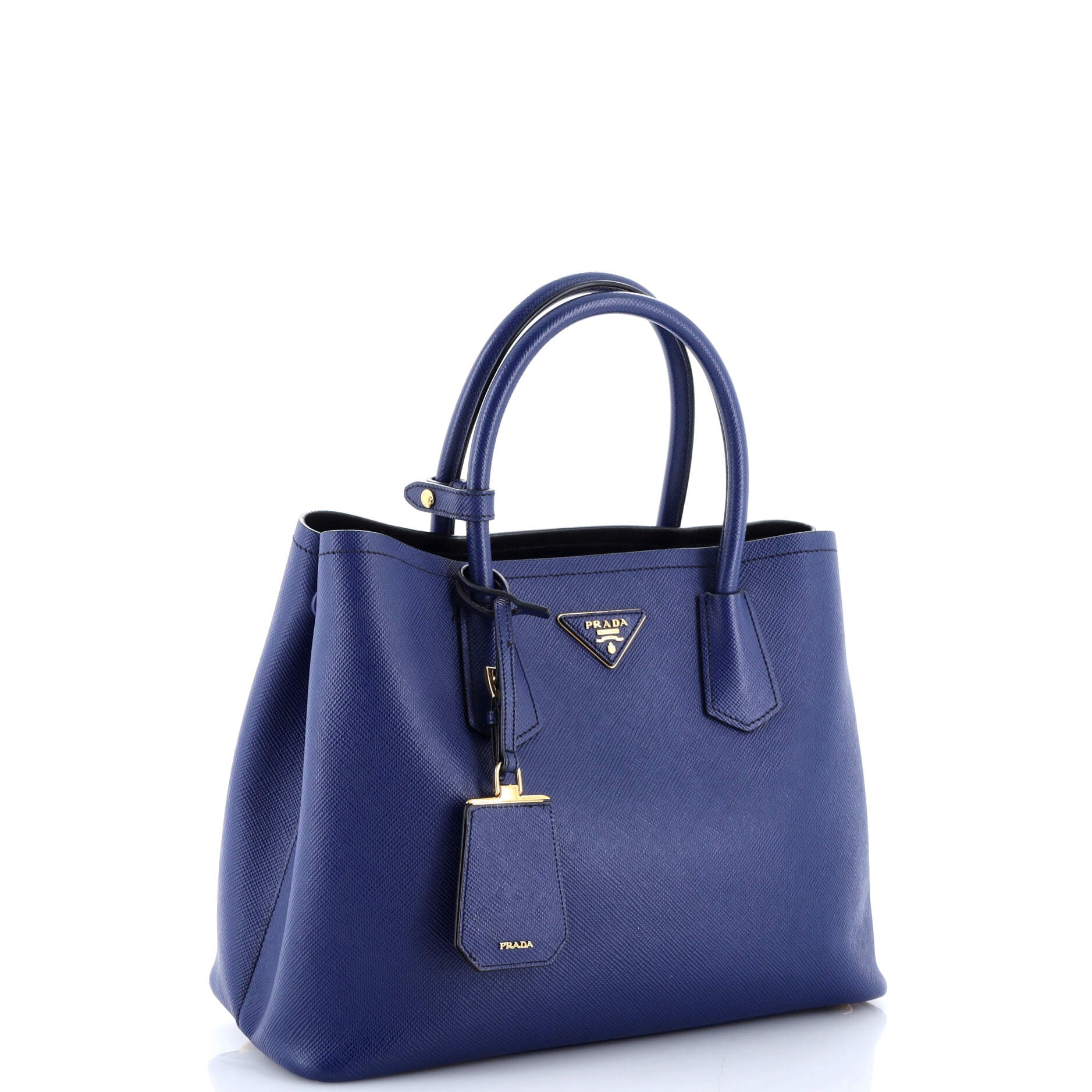 Cuir Double Tote Saffiano Leather Medium