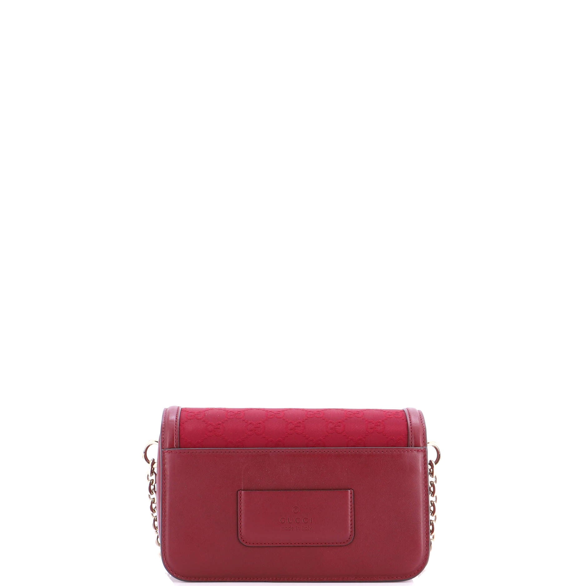 Go Shoulder Bag GG Canvas with Leather Small