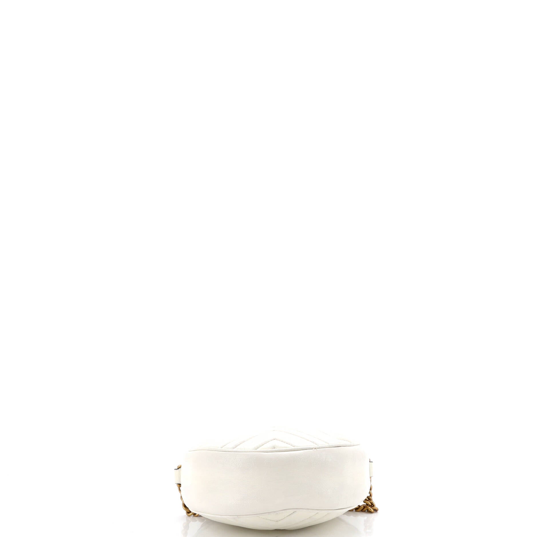 GG Marmont Round Shoulder Bag Matelasse Leather Mini