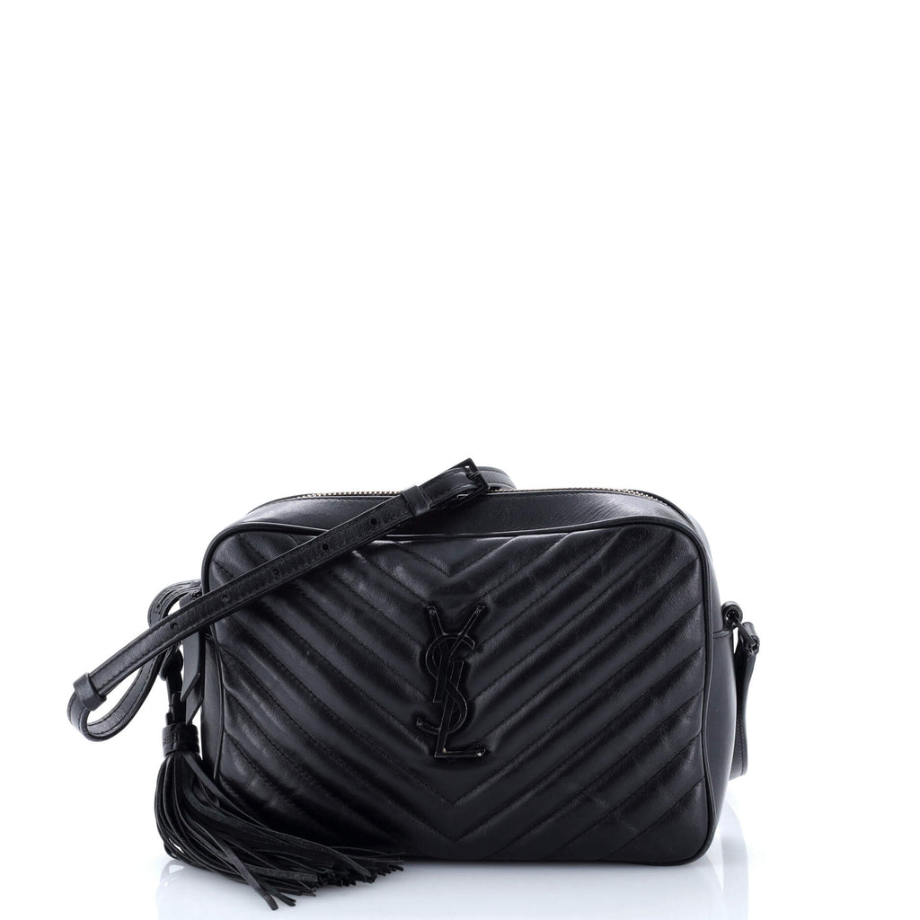 Lou Camera Bag Matelasse Chevron Leather Small