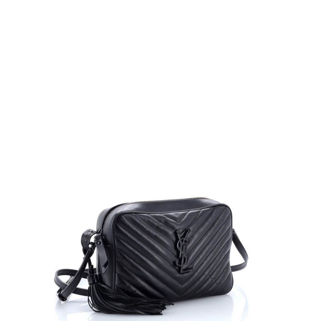 Lou Camera Bag Matelasse Chevron Leather Small