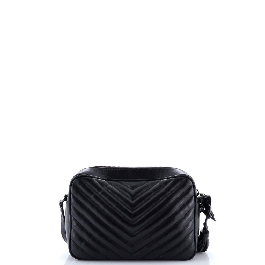 Lou Camera Bag Matelasse Chevron Leather Small