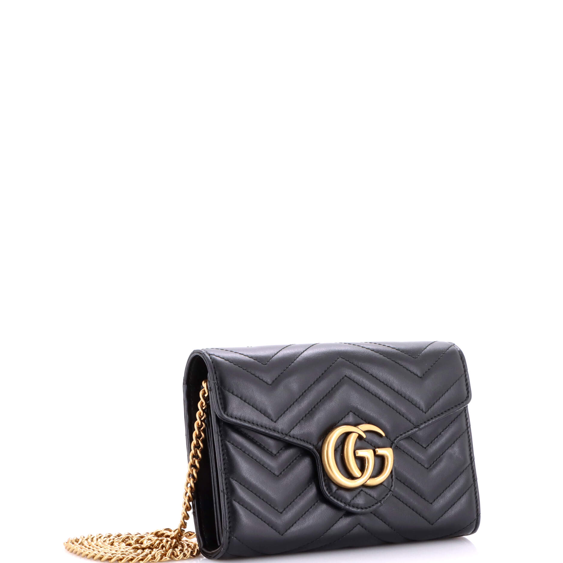 GG Marmont Chain Wallet Matelasse Leather Mini